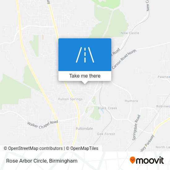 Rose Arbor Circle map