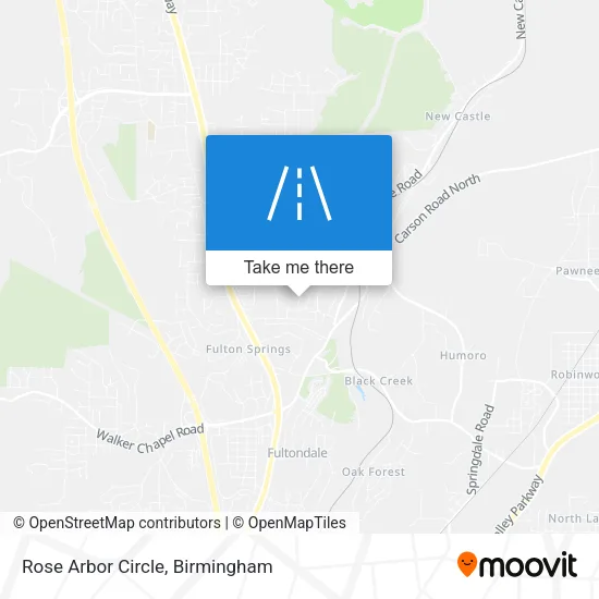 Rose Arbor Circle map