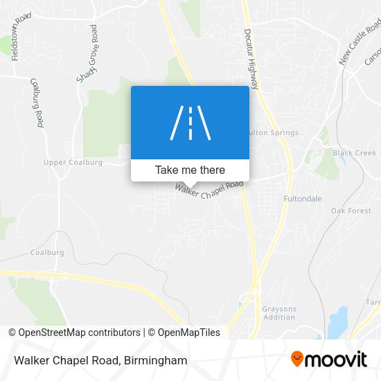 Walker Chapel Road map