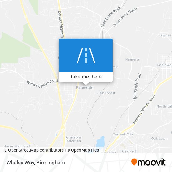 Whaley Way map