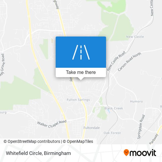 Whitefield Circle map