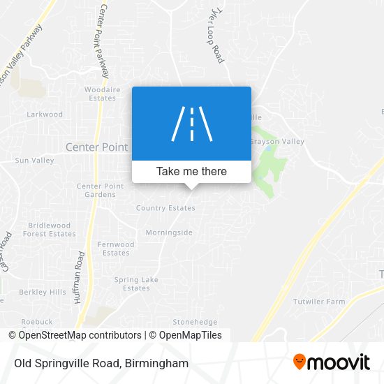 Old Springville Road map