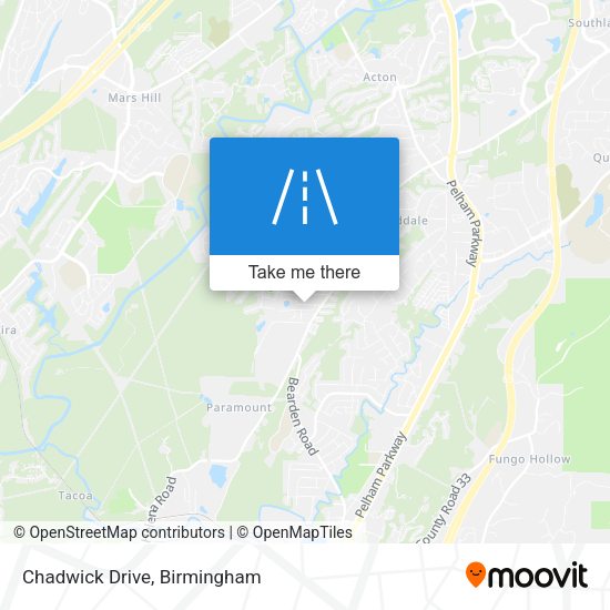 Chadwick Drive map