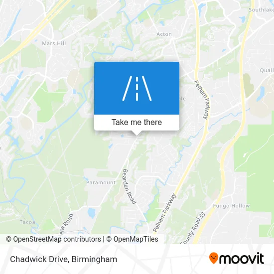 Chadwick Drive map