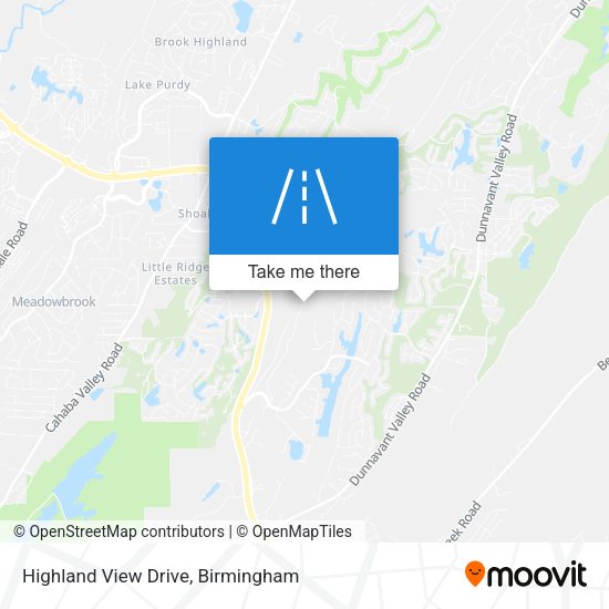 Highland View Drive map