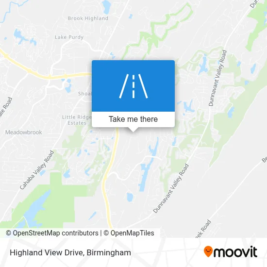 Highland View Drive map