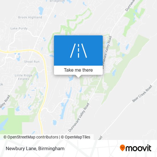 Newbury Lane map