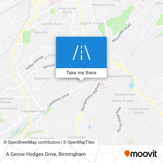 A Gerow Hodges Drive map