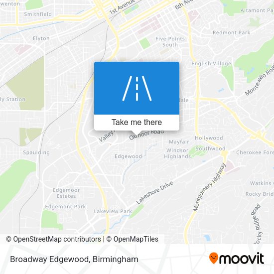 Mapa de Broadway Edgewood