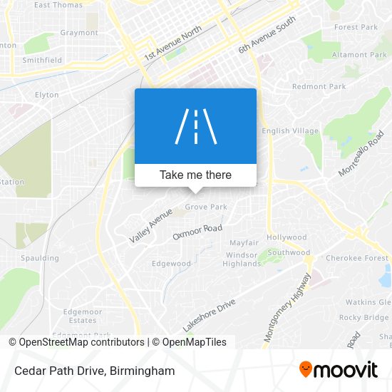 Cedar Path Drive map