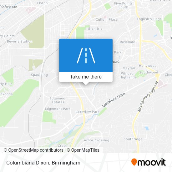Columbiana Dixon map