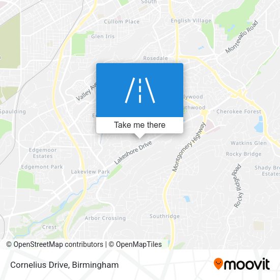 Cornelius Drive map