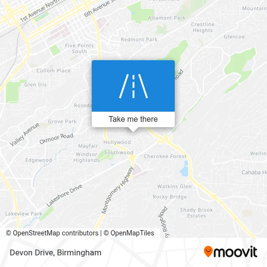 Devon Drive map