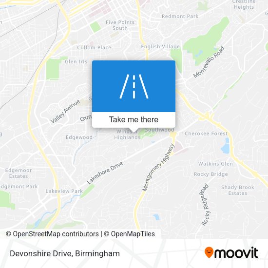 Mapa de Devonshire Drive