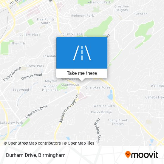 Durham Drive map