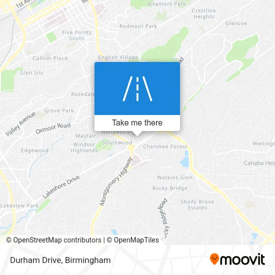 Durham Drive map