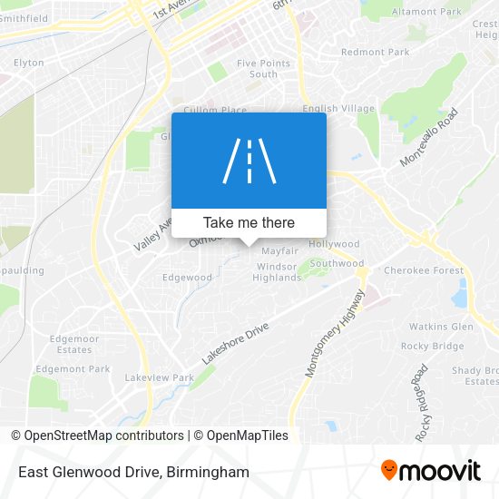 East Glenwood Drive map