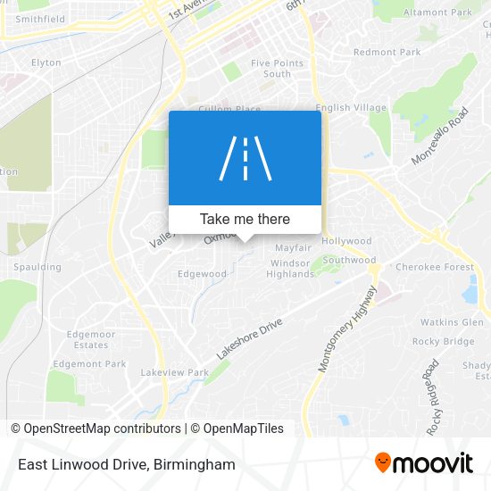 Mapa de East Linwood Drive