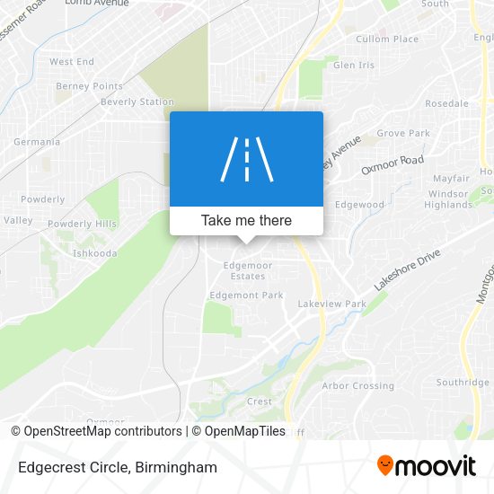 Edgecrest Circle map