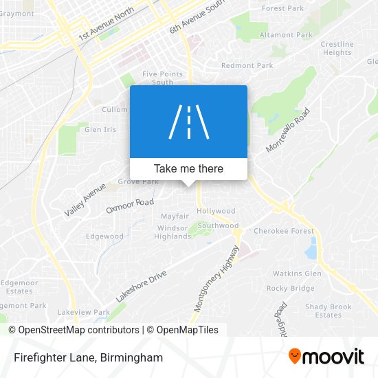 Firefighter Lane map