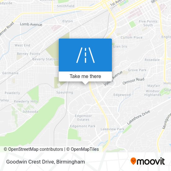 Goodwin Crest Drive map