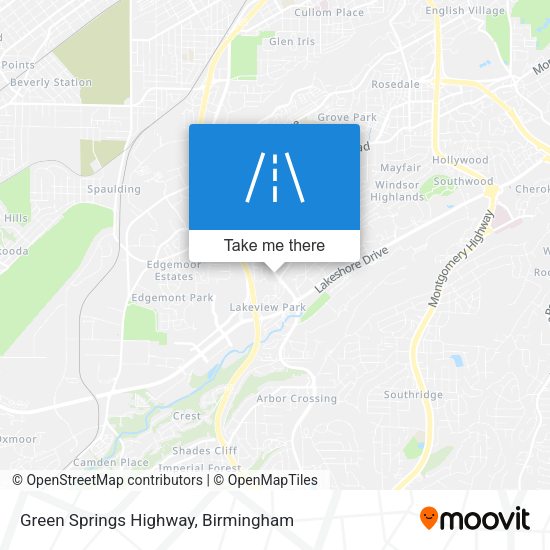Green Springs Highway map