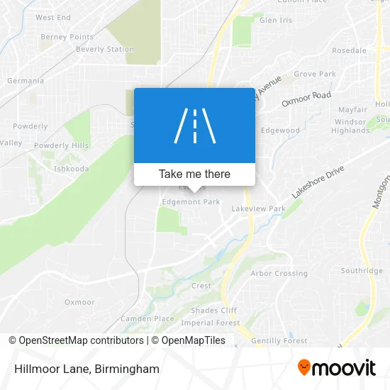 Hillmoor Lane map