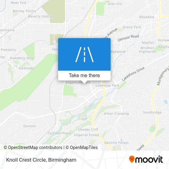 Knoll Crest Circle map