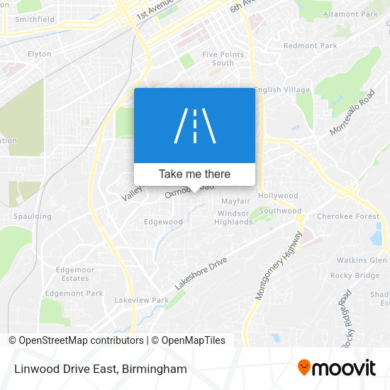 Linwood Drive East map