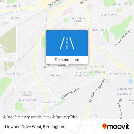 Linwood Drive West map
