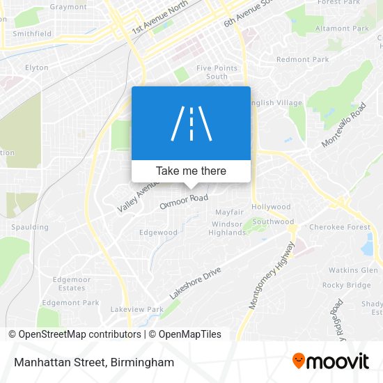 Manhattan Street map