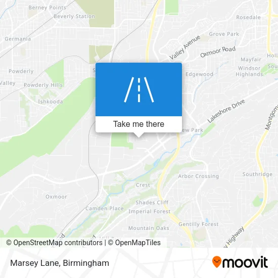 Marsey Lane map