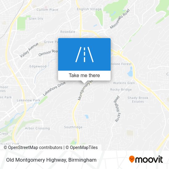Old Montgomery Highway map