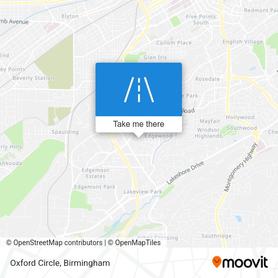 Oxford Circle map