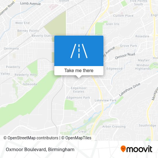 Oxmoor Boulevard map