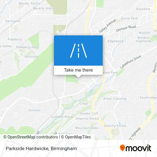 Parkside Hardwicke map