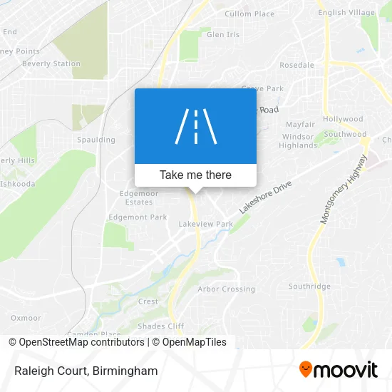 Raleigh Court map