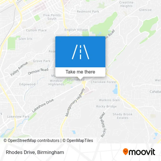 Rhodes Drive map
