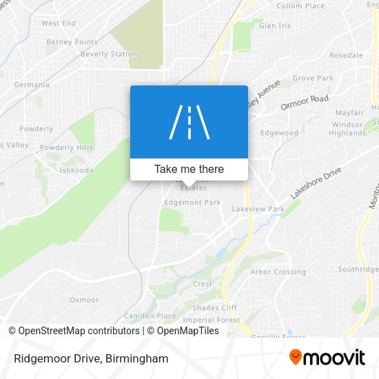 Mapa de Ridgemoor Drive