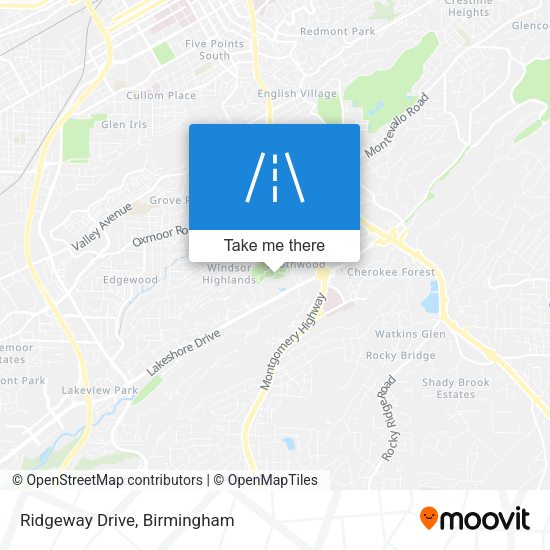 Mapa de Ridgeway Drive