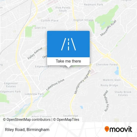 Mapa de Riley Road