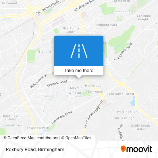 Mapa de Roxbury Road