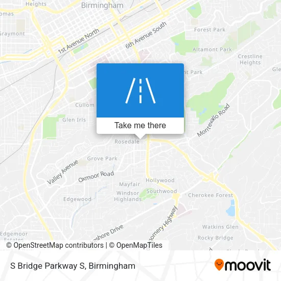 S Bridge Parkway S map