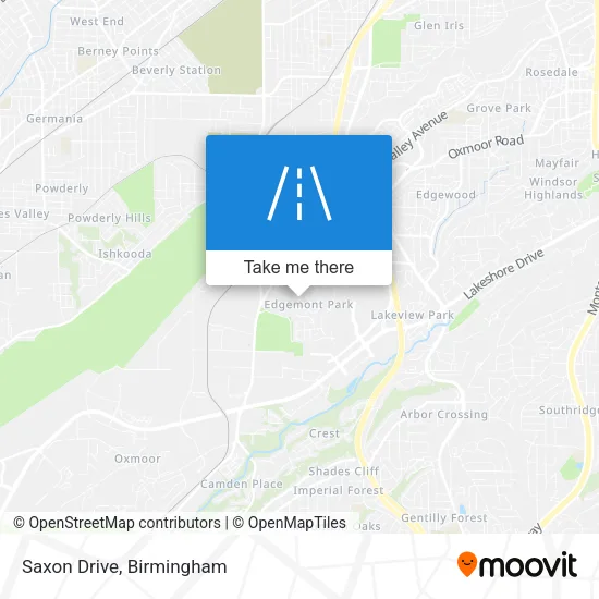 Saxon Drive map