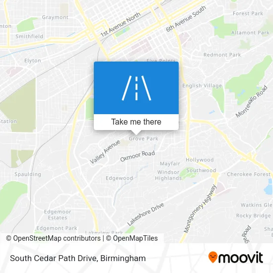 South Cedar Path Drive map