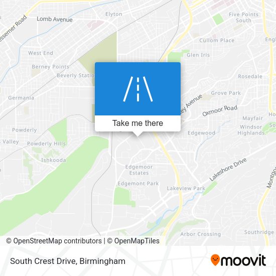 South Crest Drive map