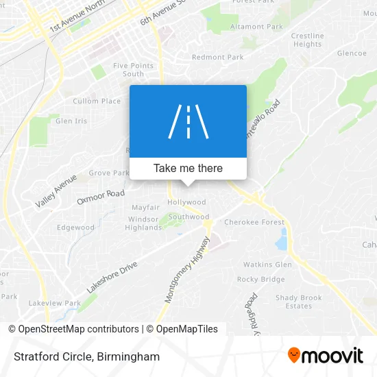 Stratford Circle map