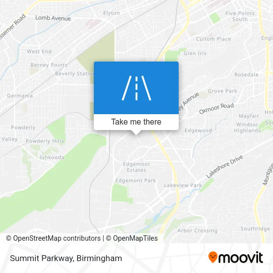 Summit Parkway map