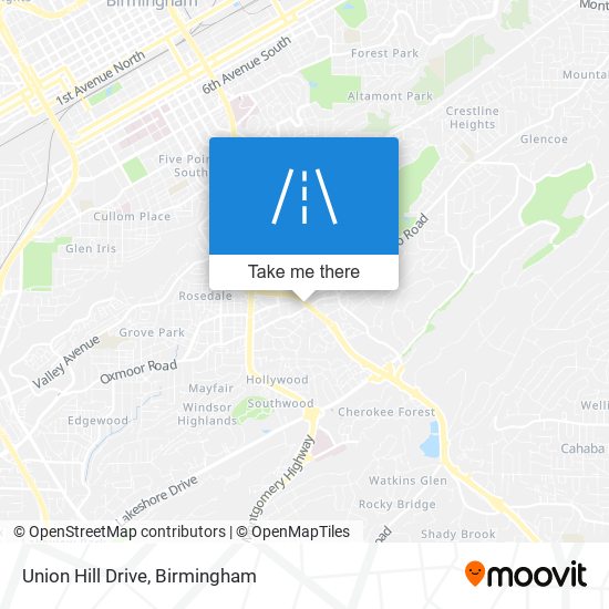 Union Hill Drive map