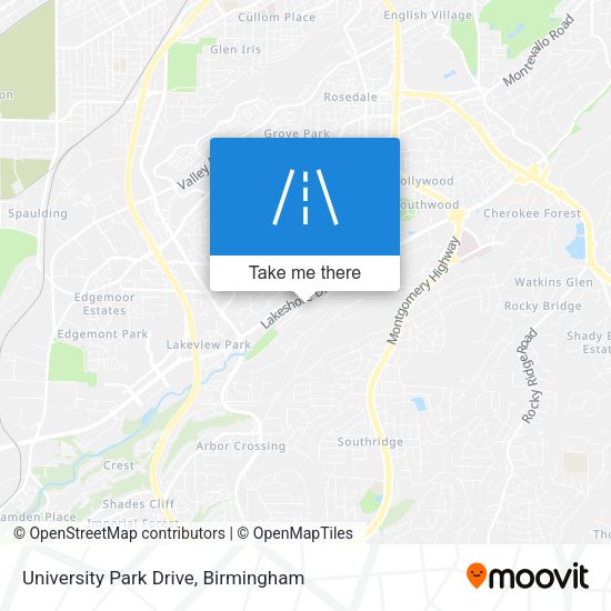 University Park Drive map